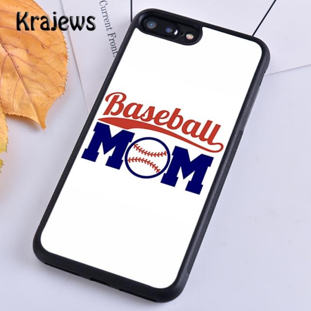 Krajews Softball Mom Bags Soft Phone Case Cover For iPhone 17 Air 16 15 14 Plus 11 12 13 Pro Max Plus Coque Fundas