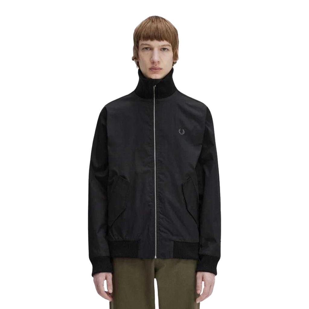 Fred Perry Mens Ribbed Tennis Bomber Jacket