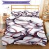 3pcs Baseball Bedding Set Duvet Cover Closure Includes 1 Duvet Cover & 2 Pillowcases, Soft and Comfortable for All Seasons.