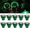 10pcs Universal Car Dashboard Dash Gauge Trument Light Bulbs T5 B8.5D 5050 1 SMD LED Car Lights Car Interior Accessories