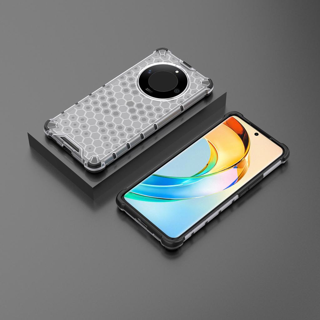For Honor X50 5G/X9b 5G/Magic6 Lite 5G Case PC+TPU Anti-scratch Phone Shell with Honeycomb Design