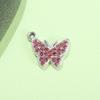  Breloque Pendentif Papillon Strass Coloré pour Bijoux, Charme pour Bracelets, Chevillères et Colliers DIY