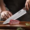 3PCS Chef Knife Japanese Kitchen Knives Set Professional Stainless Steel Meat Cleaver Slicer Knife Santoku Knife Wooden Handle