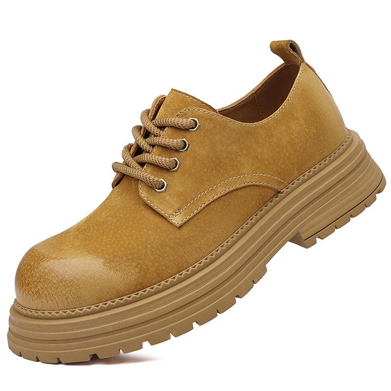 

2025 Autumn Men s Classic Suede Leather Work Boots: British Retro Style 40