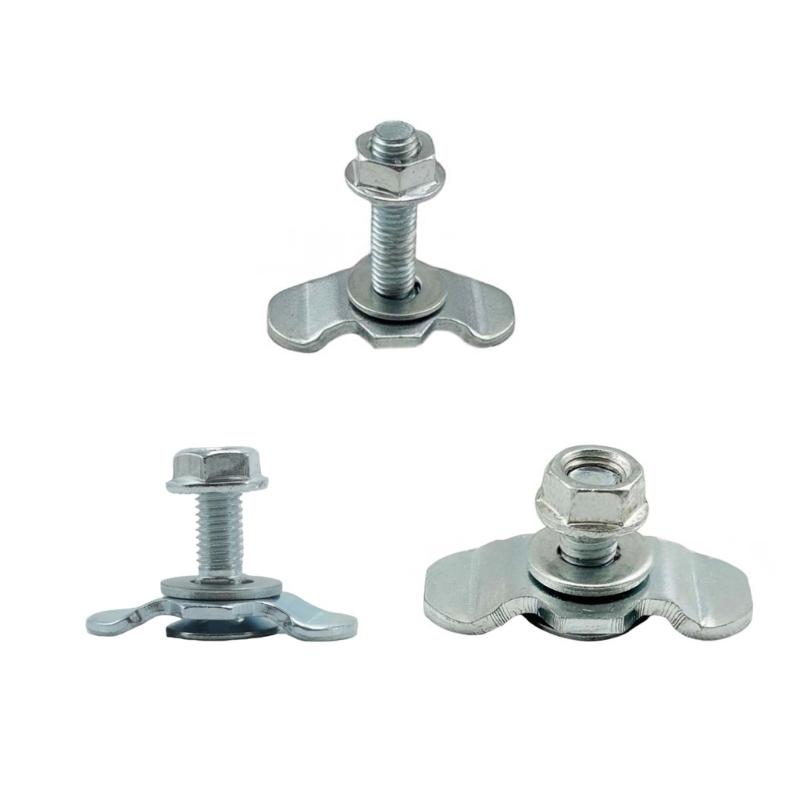 12pcs 20/30/40mm L Track Stud Fitting Bolt Down Anchors Points For Truck Bed Modification Automotive Tie Down Hardware