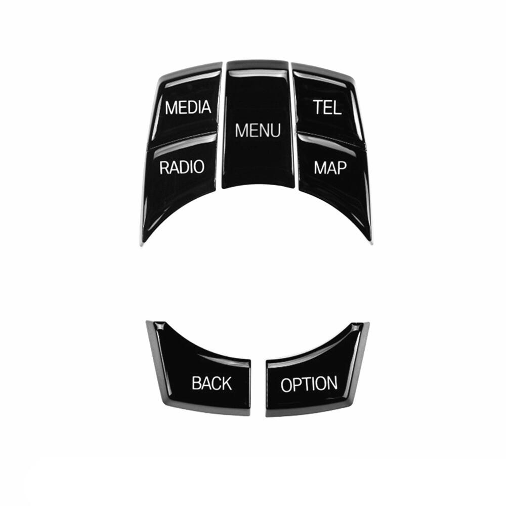 Bright Black Multi IDrive Switch Button Repair Kit for BMW 6er 2014-2017 F06 F12