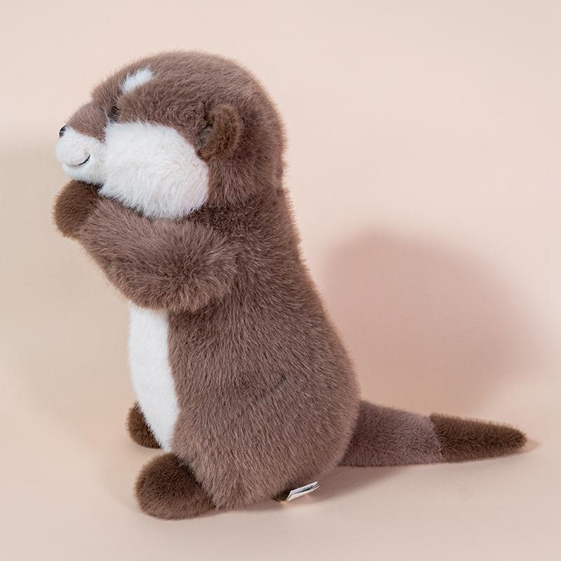 Peluche Lontra che Abbraccia Morbido Accogliente Cartone Animato Animale Bambola Lontra Bambino Carina Ben Educata Divertente Giocattoli per Bambini Bel Regalo