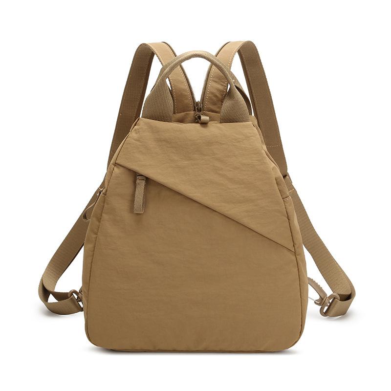 Schoolbag Multifunctional Backpack Women's 1011 New Nylon Cloth Casual Versatile Travel Small Backpack Commuting Oblique Cross Breast Bag Men