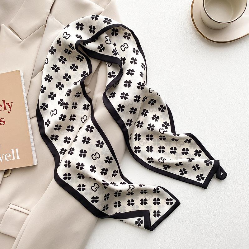 Skinny Neckerchief Long Hair Ribbons Scarfs Women Fashion Headbands Neck Scarves 13x110cm