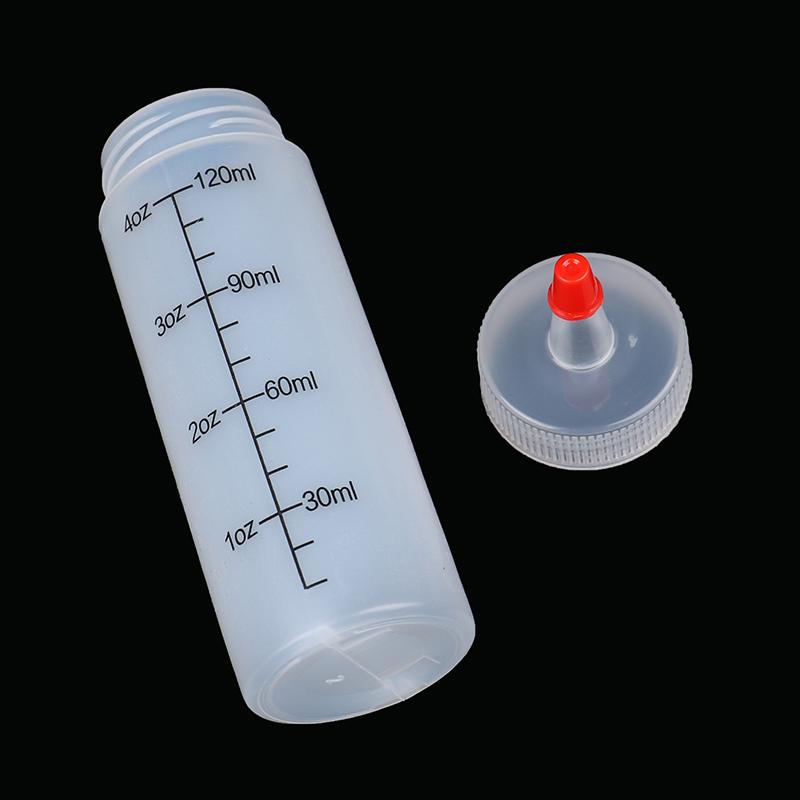 120/350/450Ml Plastic Needle-Nosed Scale Squeeze Bottle Leak-Proof For Kitchen