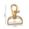 5/10Pcs Swivel Clasps D Rings Alloy Metal Lanyard Snap Hooks Clip Hook for DIY Keychain Bag Key Rings Jewelry Making Supplies