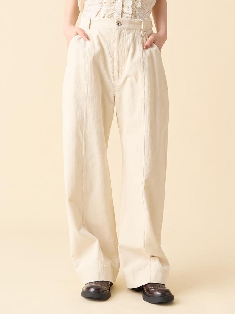 Corduroy Curve Pants LWFP254065WHT1