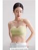 Women's Strapless Integrated Sports Bra Vest - Anti-Exposure, Thin Straps, 2024 Summer Collection