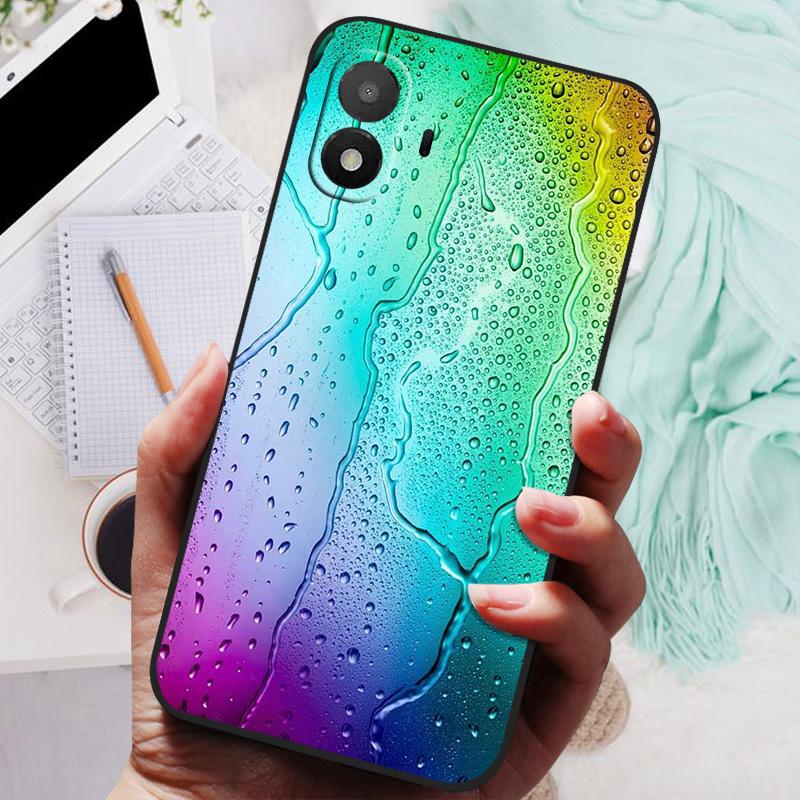 Per Custodia TCL K70 SE NUOVA TPU Silicone Antiurto Copri Telefono Gatto Per TCL K70 SE 4G K70SE Funda Semplicità Stampa ad Olio Morbida Coque