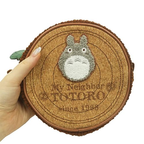 Marushin Pouch (Large) Studio Ghibli "My Neighbor Totoro" Log, Corduroy, and Cork Design, Perfect As a Gift for Birthdays, Makeup, Cosmetics, or Small