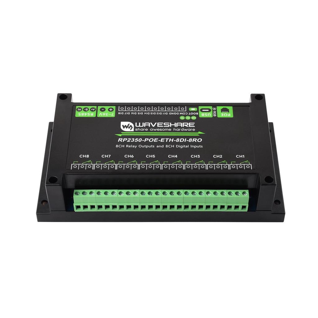 RP2350 Dual-Core 8-Channel Industrial Control Board with Isolated Digital Input