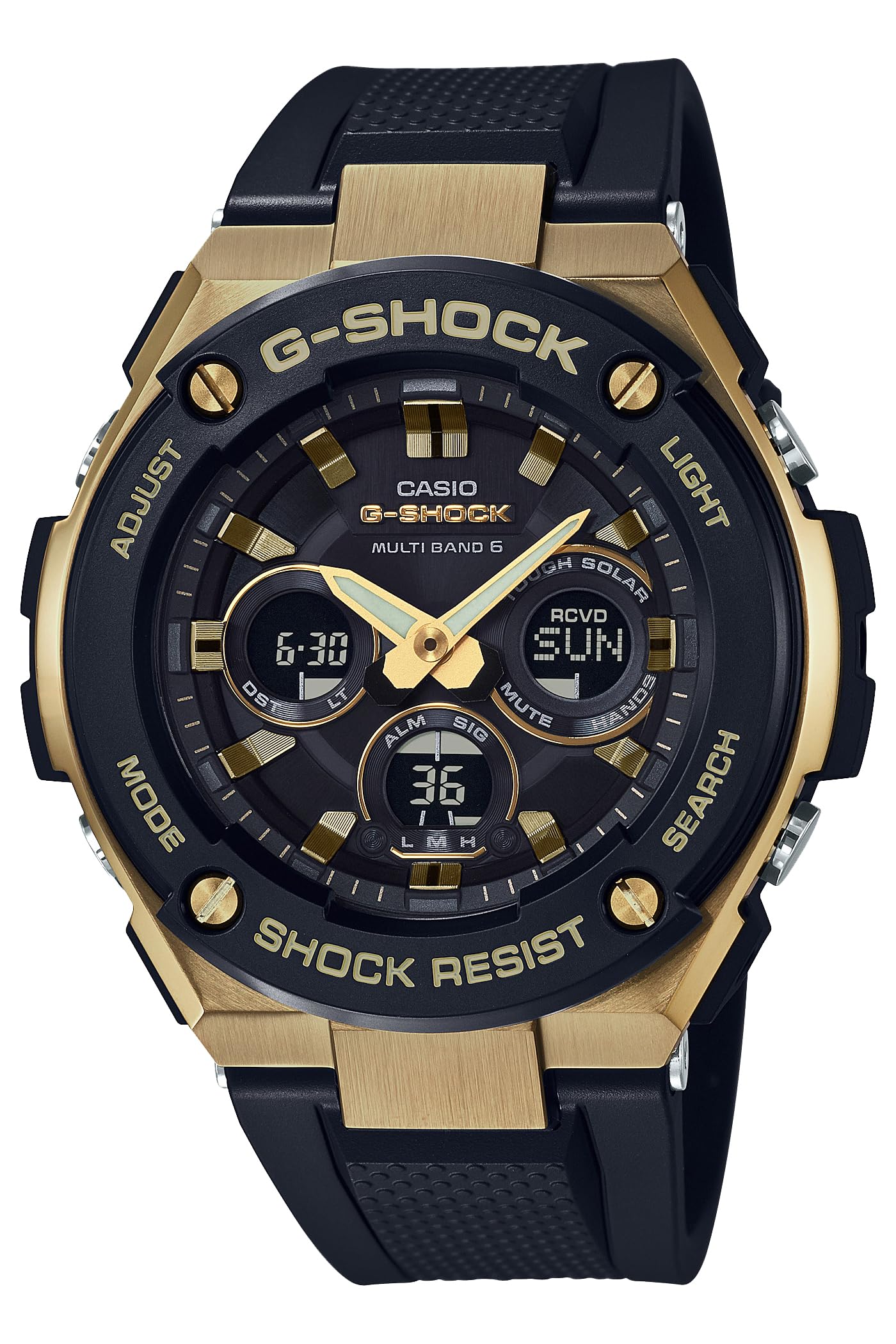 

[Casio] Часы G-Shock [Оригинальный отечественный продукт] G-STEEL Radio Solar GST-W300G-1A9JF мужские черные