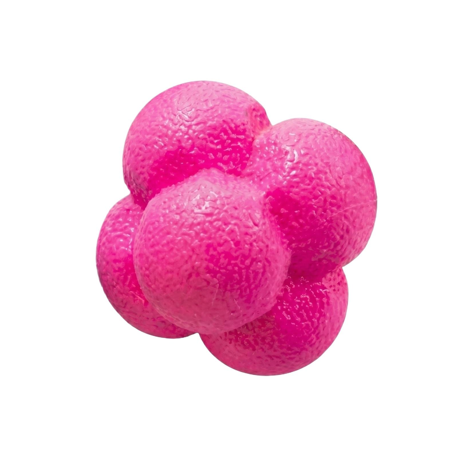 Hexagon Reaction Ball High Elasticity Agility Training Ball Speed Reaction Exercise Ball for Reflex and Coordination Training One Size розовый