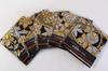 Set of 5 Japanese-Style Kimono-Inspired Coasters in a Gift Box