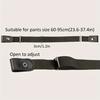 1pcs Black Belt Adjustable Length Design Suitable for All Body Types Lazy Invisible No-hole Waistband Belt
