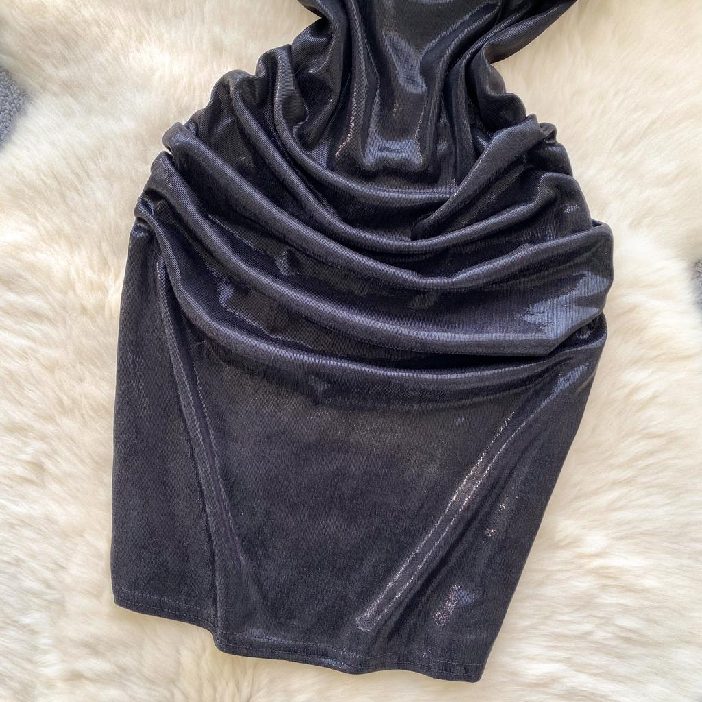 Sommer Dame V-hals Spaghettistropp Mini Kort Sexy Klubbfest Slim Bodycon Futteralkjoler