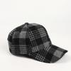 Vintage Plaid Adjustable Baseball Cap, Polyester Knit Fabric, Lightweight, Hand Washable, with Adjustable Closure for Women, Christmas Occasion Themed