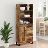 Highboard with Drawers 2 Pcs Reclaimed Wood Effect Particleboard
