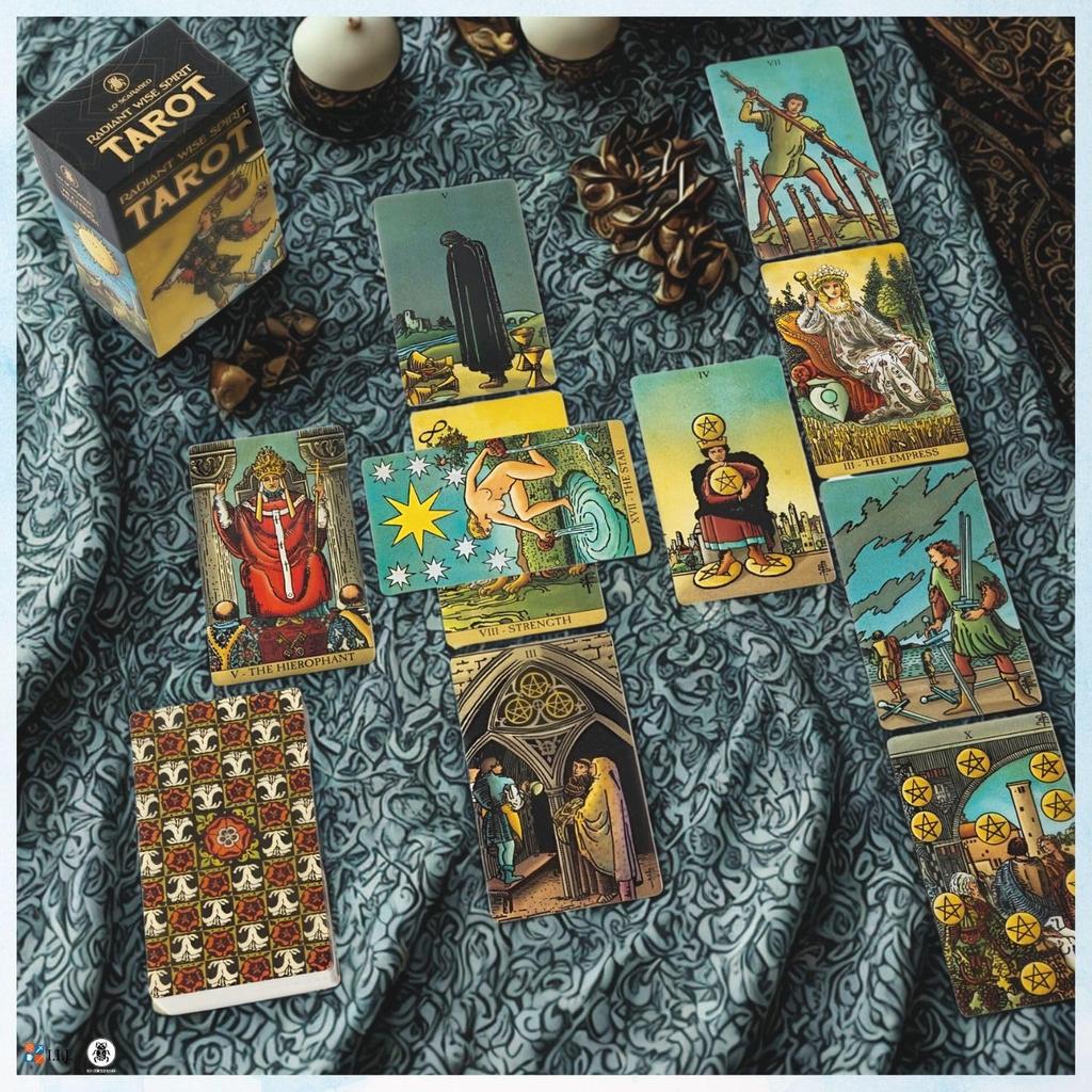 I.I.J. Radiant Wise Spirit Tarot, Waite Edition, 78 Cards, Tarot Reading, with Japanese Instructions, Authentic Product