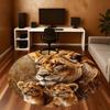 1PC lioness cubs Office Round Area Rug, Under Office Chairs Bedroom Living Room Home Decor, Carpet for Office -1110113