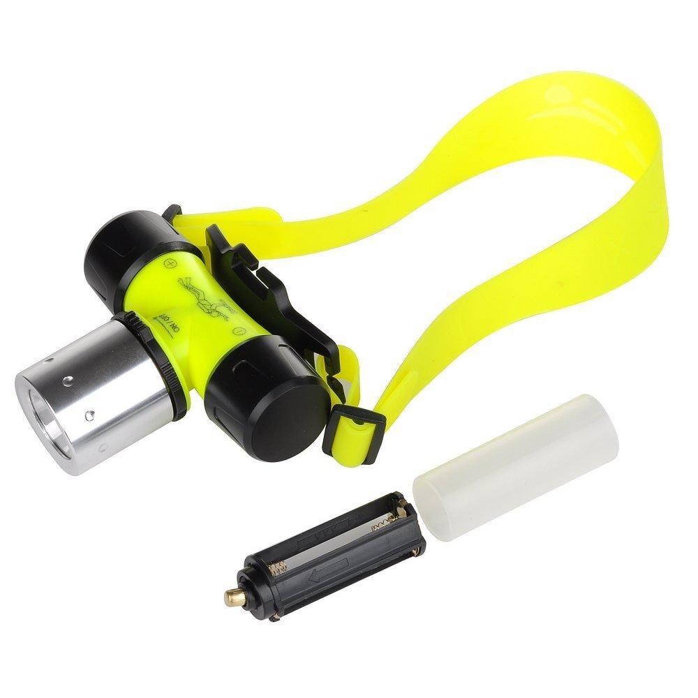 Diving 1800Lm Diving and Swimming Diving Submarine Scuba Safety 30M Diving Head Flashlight High-Brightness Headlamp, LED, Headlamp, Light, Headlamp,