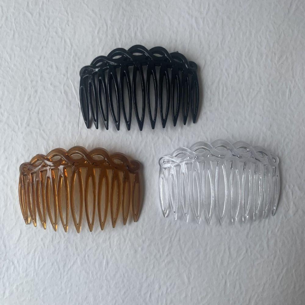 11 Teeth Inserted Combs Plastic Hair Accessories Multi-purpose Simple Hair Clip Combs  Women