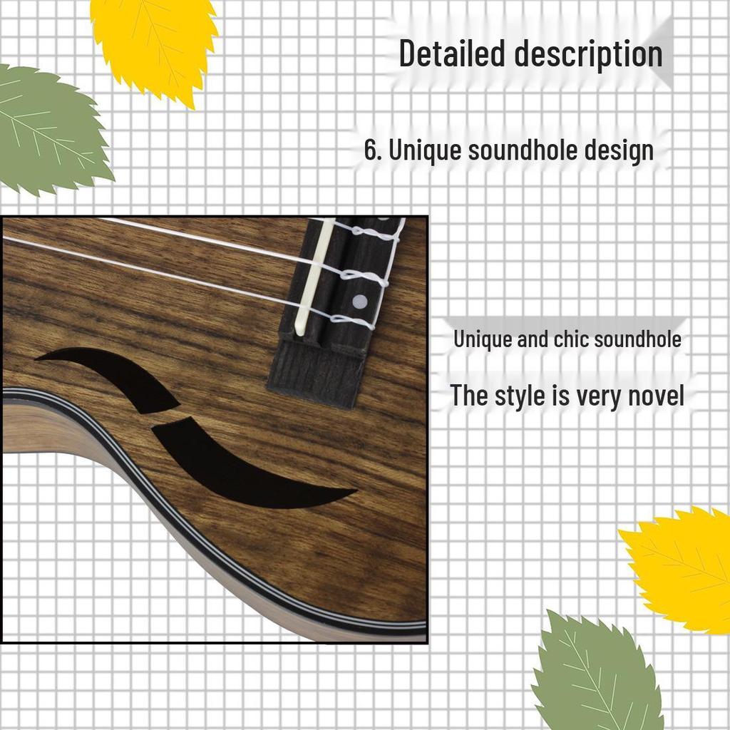 Walnuss Anfänger Ukulele - 23 & 26 Zoll Vier-Saiten Kleine Gitarre