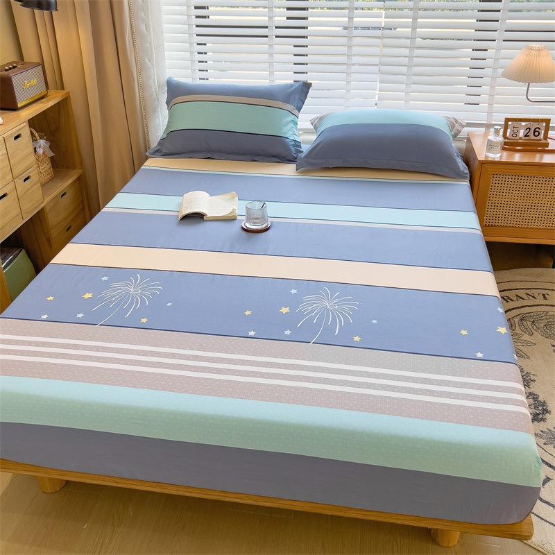 Cotton Printed Mattress, Simmons Mattress Protective Cover, Pure Cotton Lazy Bedspread Pillowcase