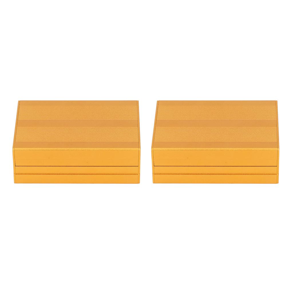 Electronic Project Box Split Type Surface Sandblasting Oxidation Aluminum Alloy Power Junction Case Golden