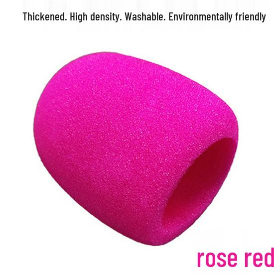 U-Shaped Thickened Microphone Sponge Cover: Reusable, Dustproof, Anti-Spray Protection for Stage, Home, and KTV Use.