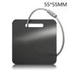 Stainless Steel Tag Keychain Lightweight Durable 1Pcs with Steel Wire Loops Luggage Keyring for Hiking Business Trip Use