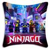 Fantastico gioco per federe Ninjagos, copricuscini con cartoni animati, divano decorativo per la casa, stampa fronte-retro, morbido e carino.