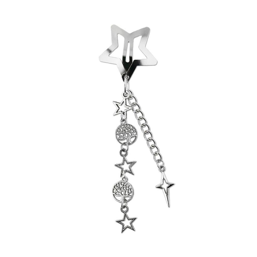 Fashionable Sturdy Alloy Star Chain Hairpin Hair Decoration For Adding Elegant To Casual Wear and Special Occasions