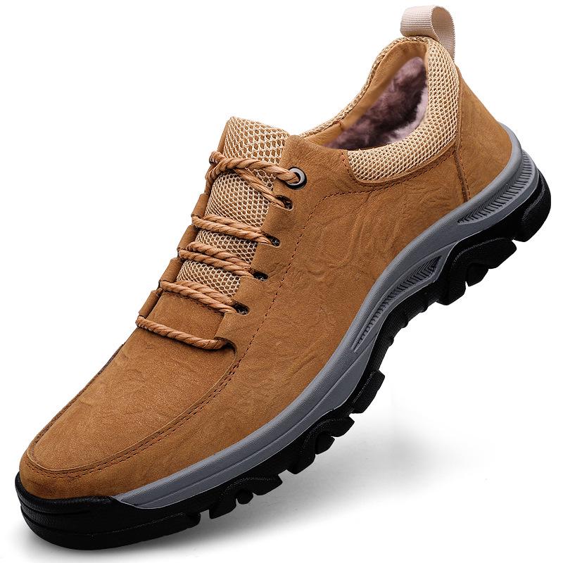 Men s Low-Top Genuine Leather Hiking & Mountaineering Shoes 41