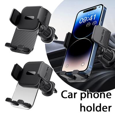 Car Vent Phone Mount Stand Holder Vehicle Navigation Type Automobile Universal 360° Phone Mobile Snap-on Rotation Stand Cra D9H9