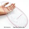 4-Piece Multifunctional Sewing Ruler Set for Clothing Pattern Making and Grading