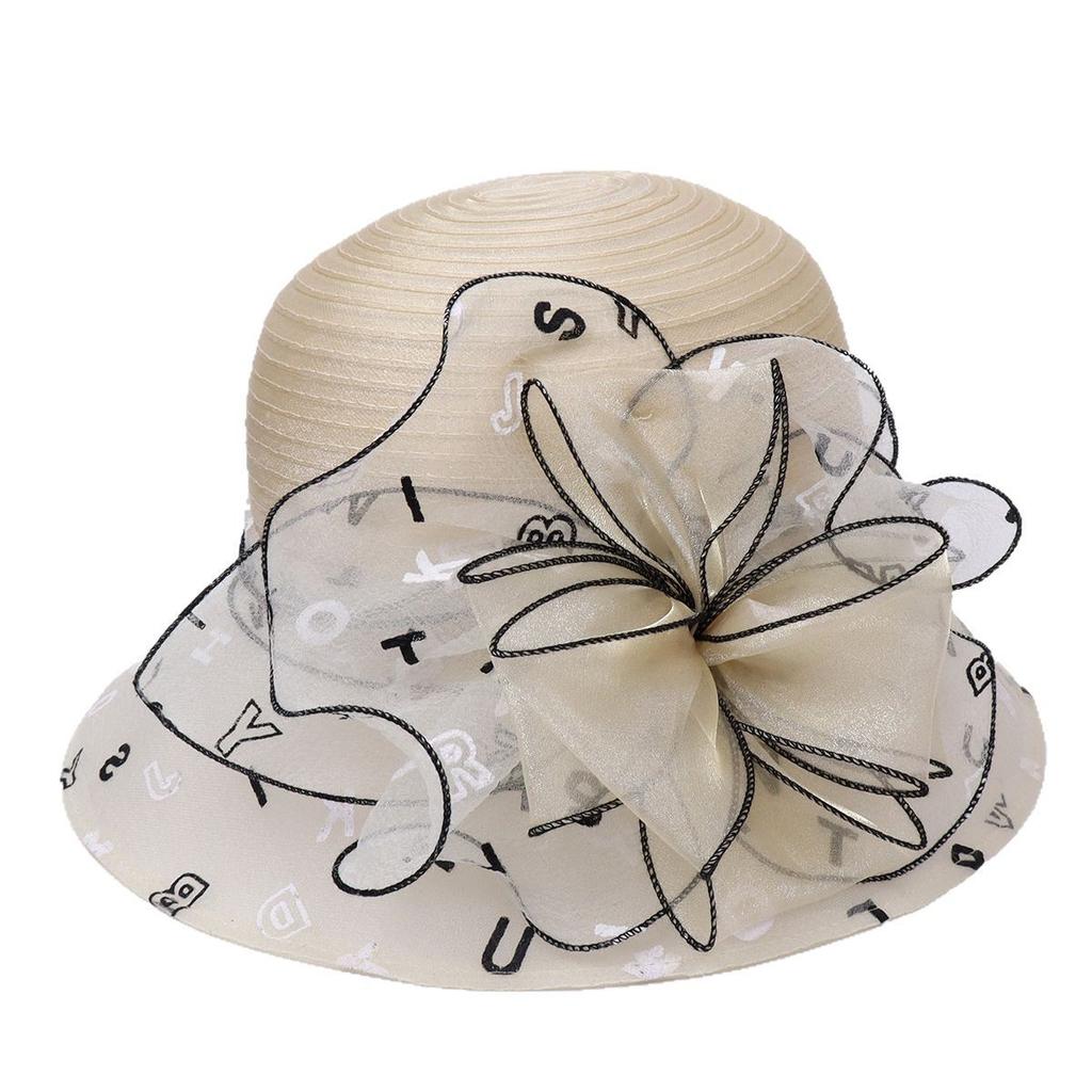 New sun hat ladies sun hat elegant mother hat travel sun protection hat bucket hat UV protection hat