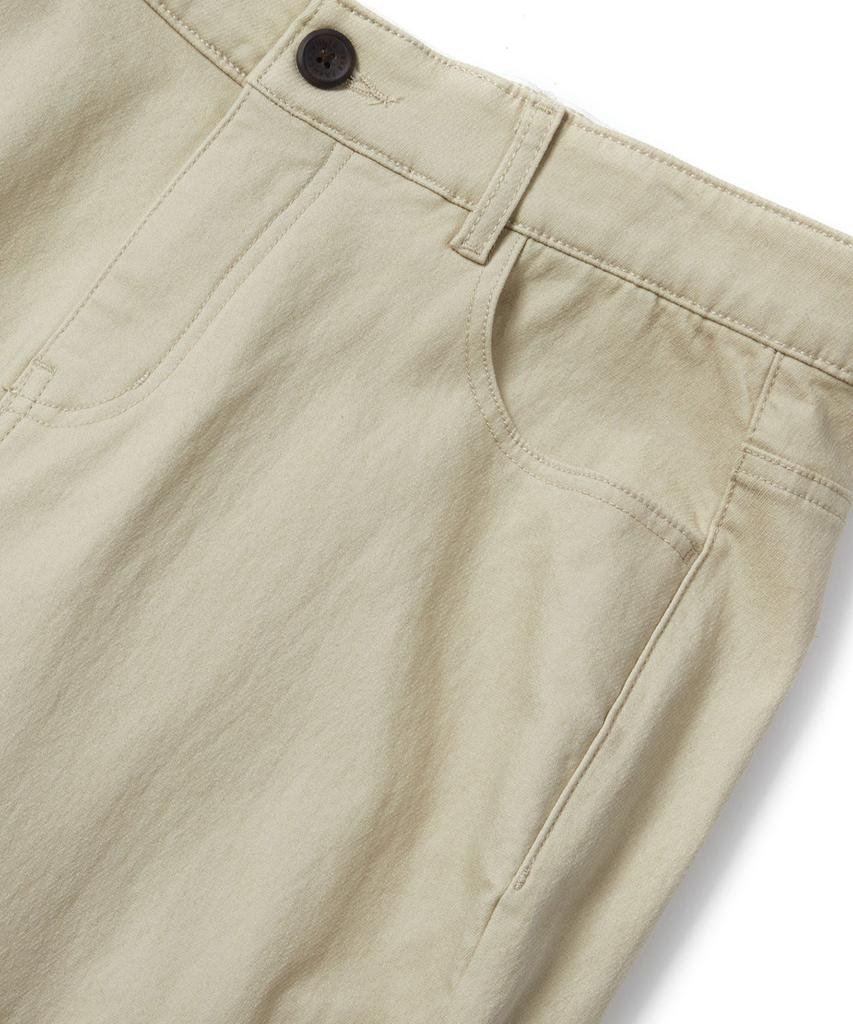 KULTE Women'S Fleece-Lined Elastic Waist Chino Pants Light Beige