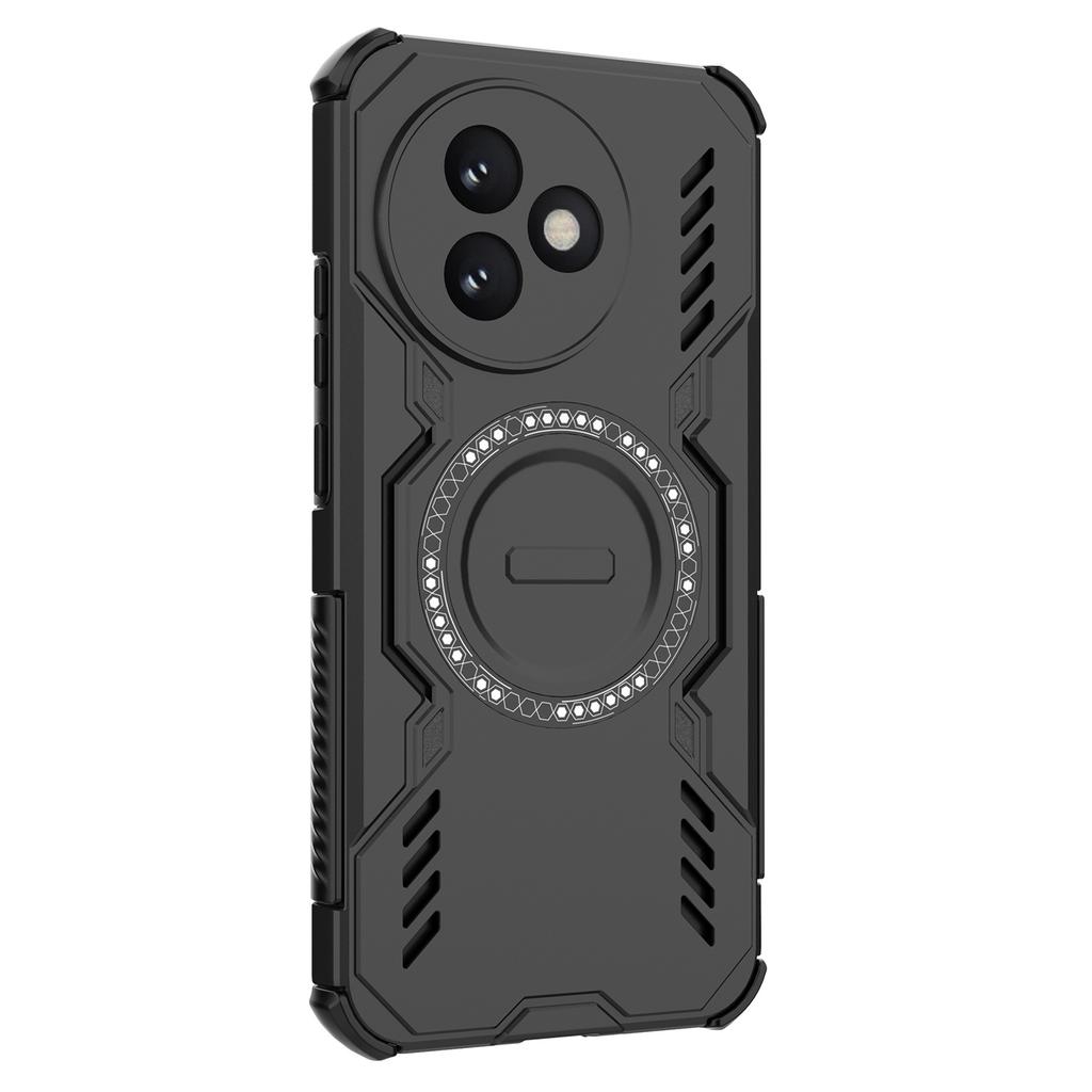 For Xiaomi Redmi K80 Ultra 5G Magnetic Case Butterfly Armor Hollow Heat Dissipation PC+TPU Phone Cover