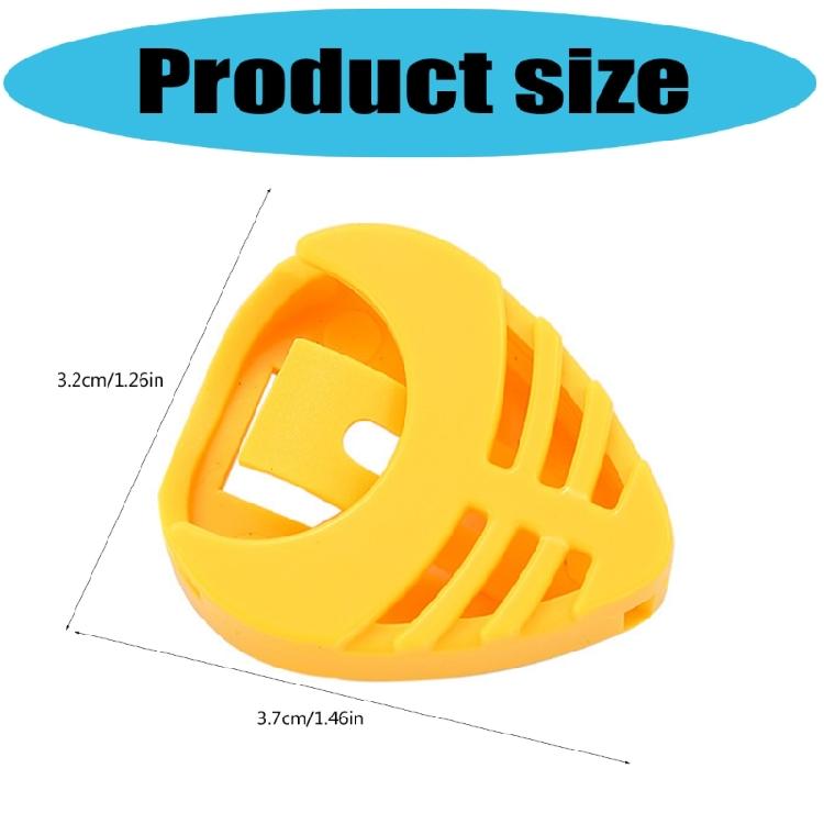 6pcs Guitar Pick Storage Organizers Triangles Durability Performances Grade Pick Storage For Quick Access