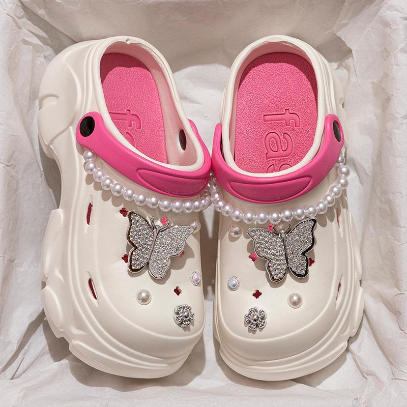 Dámské letní protiskluzové plážové sandály s platformou a otevřenou špičkou