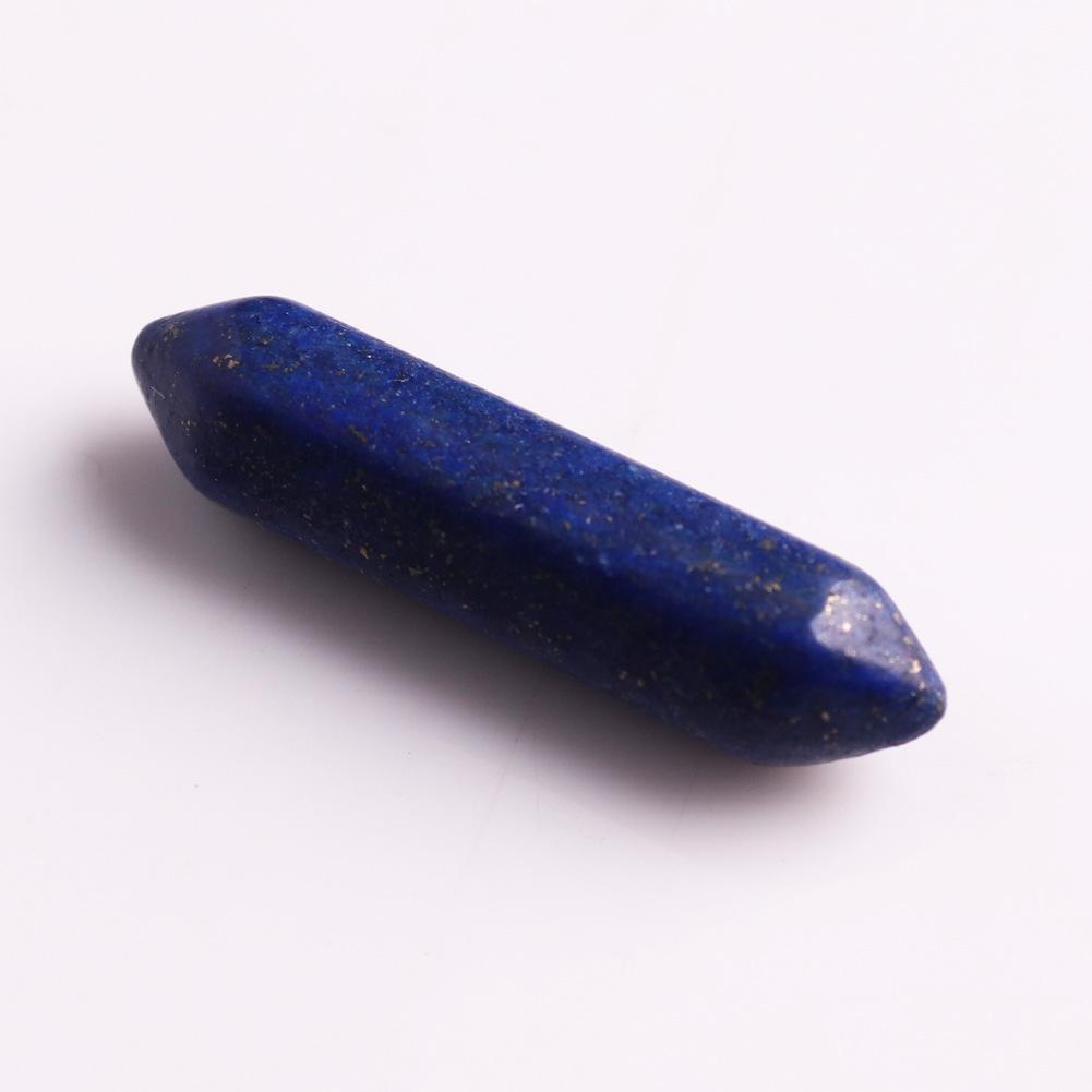 32x8mm Natural Crystal Hexagonal Bullet Pendant for Yoga Necklace