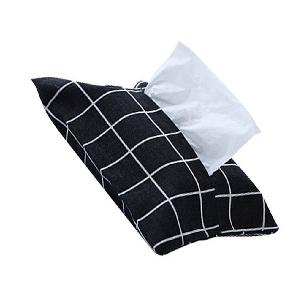 Fabric Roll Tissue Box Holder Simple Durable Tissue Box for Bathroom Bedroom Living Room