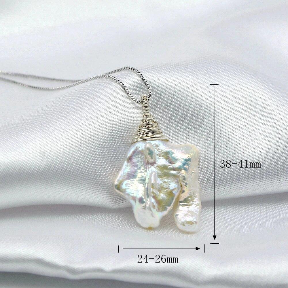 Black Sea Profumo Collana Perla Nera Tahitiana Barocca Vera - Naturale 7-10 Mm Con Ciondolo Farfalla Collana Perla Handmade Regalo - Foto 10