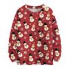 Women's Casual Long Sleeve Woolen Christmas Sweatshirt Fall  Vacation Long Sleeve Pullover